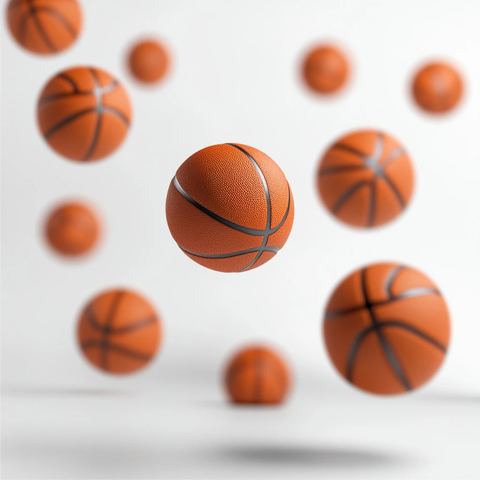 篮球白背景模糊效果