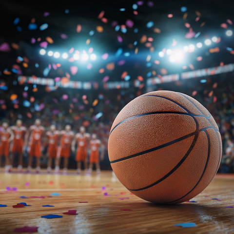 篮球场上的胜利时刻