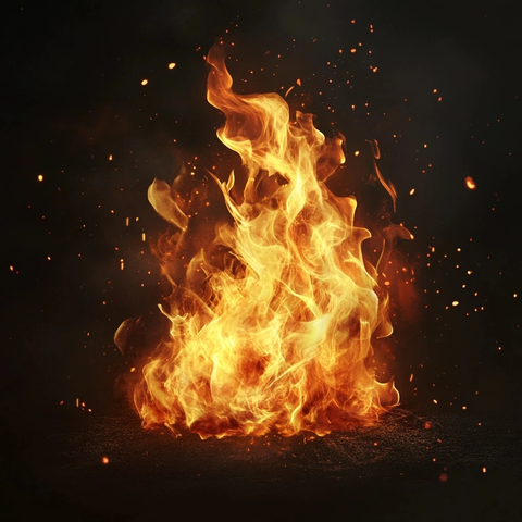 卡通火焰燃烧效果