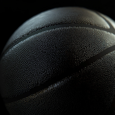 黑色篮球微距摄影