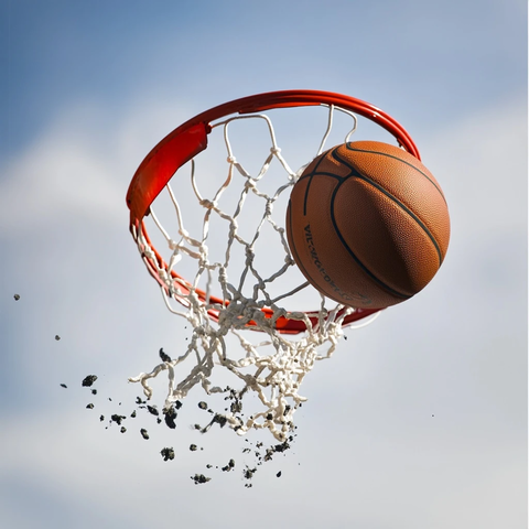 篮球投篮失误未进篮筐