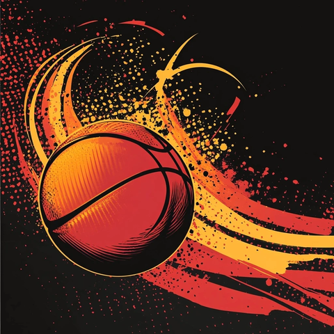 篮球俱乐部球员拼搏瞬间