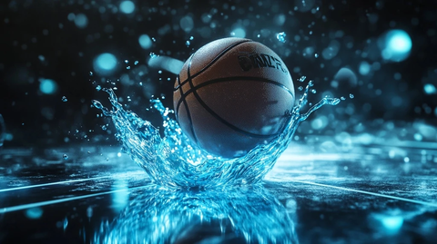 篮球悬浮水银涡流网格