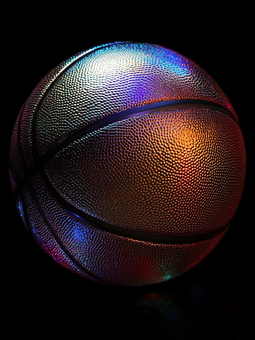 篮球金属质感反射
