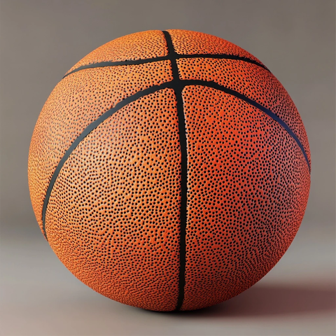 篮球表面纹理细节特写