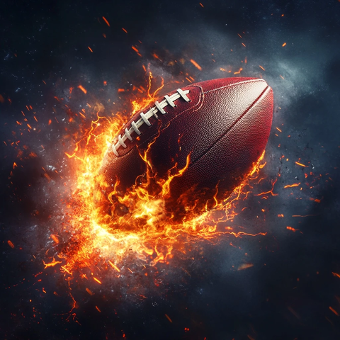 橄榄球火焰闪电特效设计