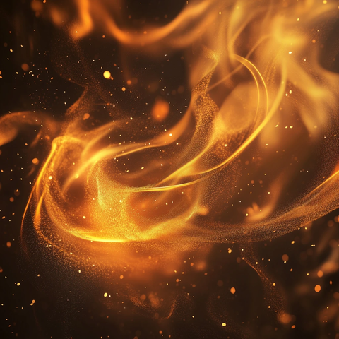 火焰旋风与火花细节