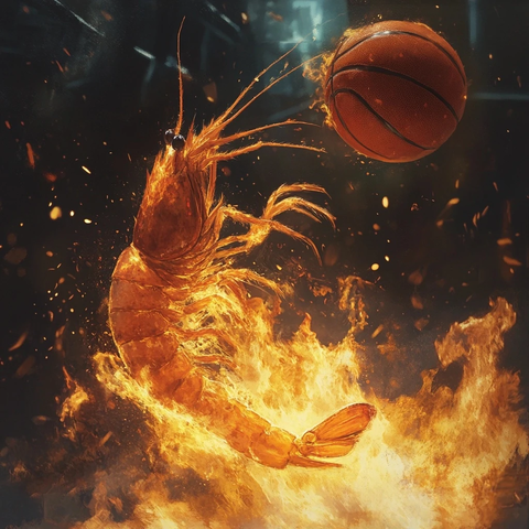 火焰虾投篮火焰篮球