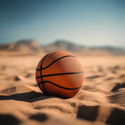篮球沙滩光影深度
