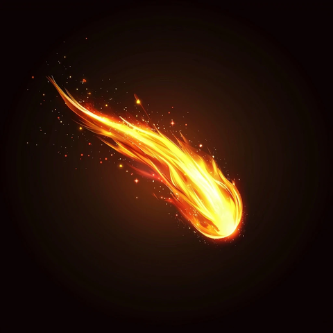 火球尾巴彗星黑暗幻想