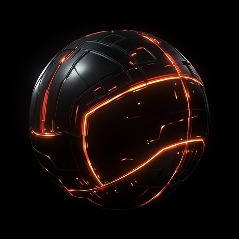 未来感篮球按钮设计