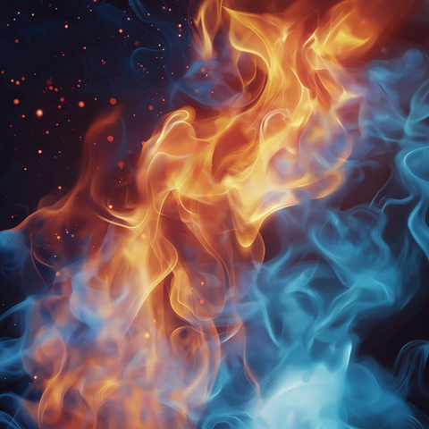 火焰动态特写细腻燃烧