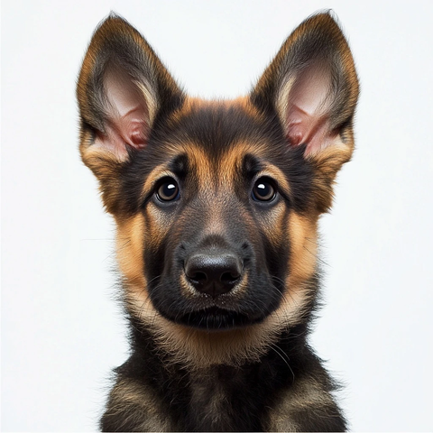 德国牧羊犬幼犬头像