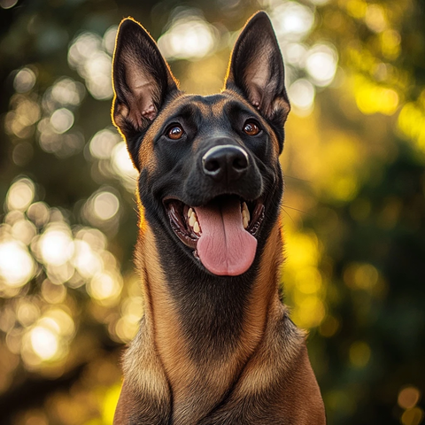 比利时马利诺斯犬公园吐舌