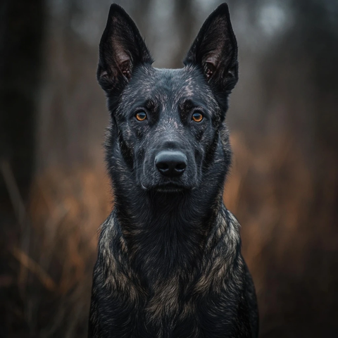 荷兰牧羊犬正面站立