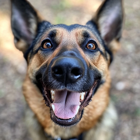 德国牧羊犬近拍照