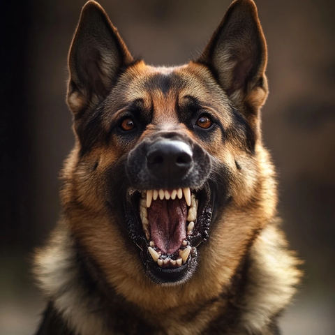 德国牧羊犬向前看