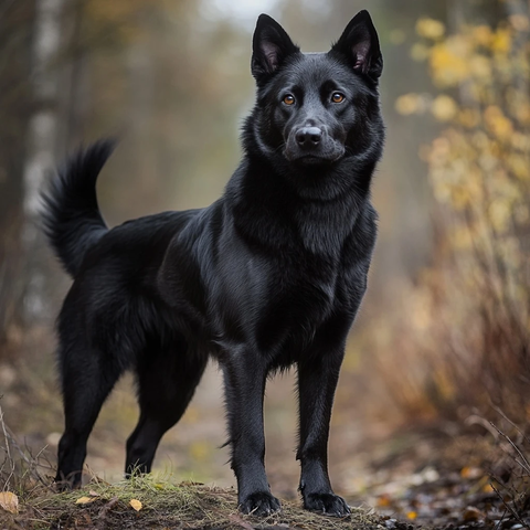 黑色拉布拉多混血阿拉斯加犬