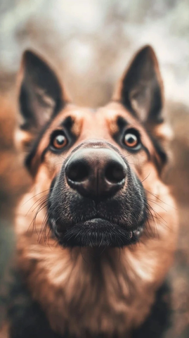 德国牧羊犬歪头表情