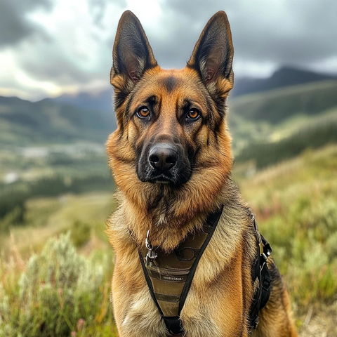 德国牧羊犬救援场景