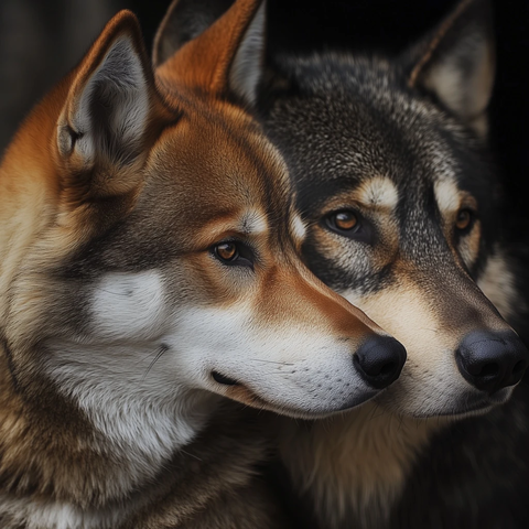 牧羊犬与狼的友谊