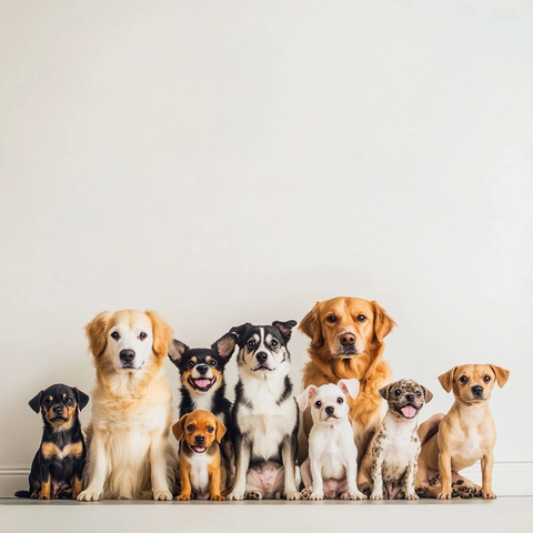 小狗大小排列图