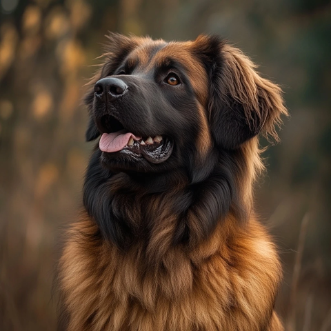 莱昂贝尔格犬站立姿势