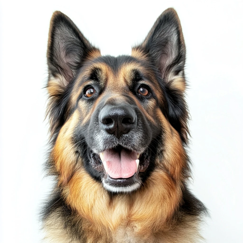 德国牧羊犬正面特写