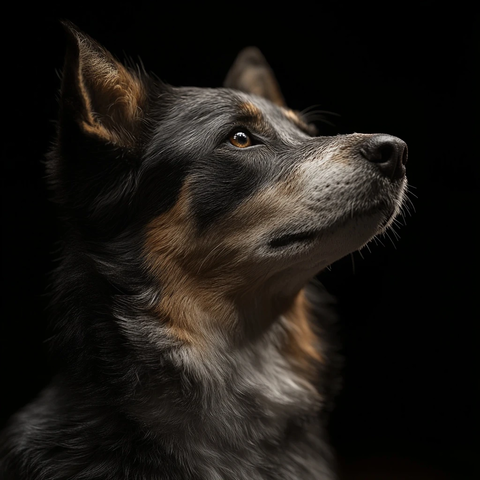 澳洲牧羊犬特写