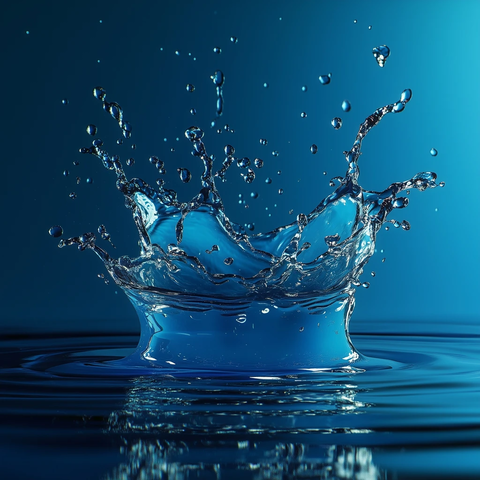 水花四溅的瞬间