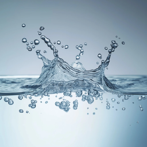 水滴飞溅透明背景