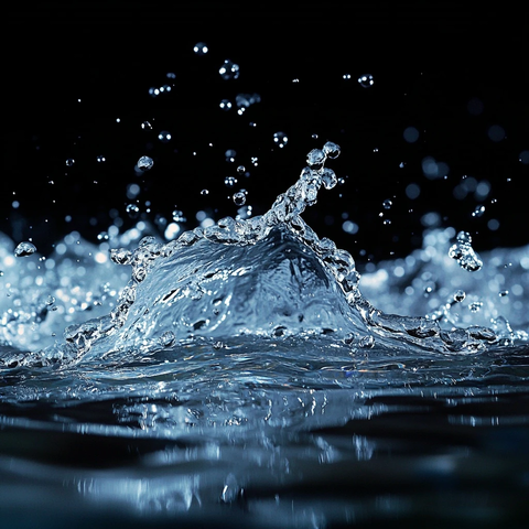 水花飞溅瞬间捕捉