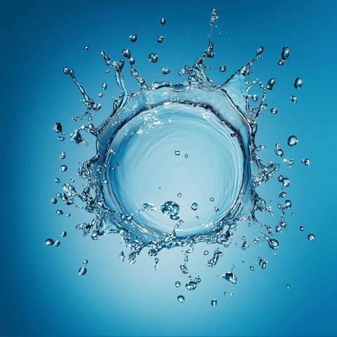 水面飞溅瞬间静态图