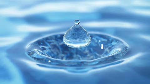 水滴形状与光线反射细节