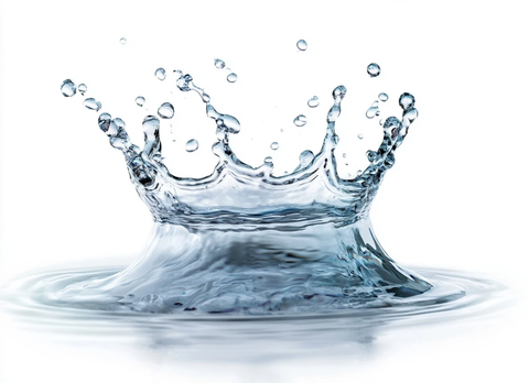 水花皇冠白底特写