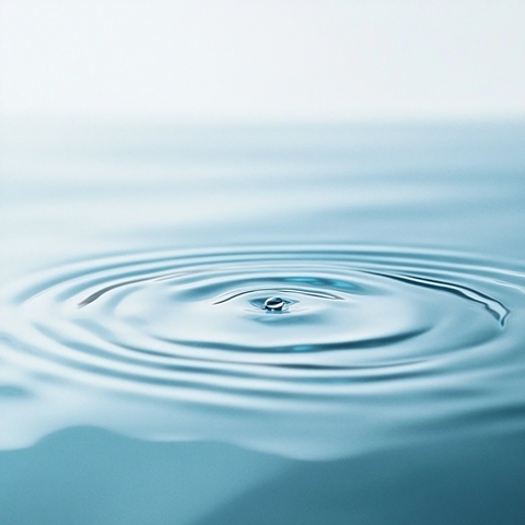 水波轻抚平静蓝调