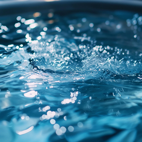 温泉水波纹细节特写