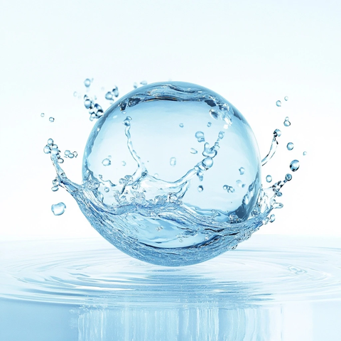 水球水滴漂浮线条