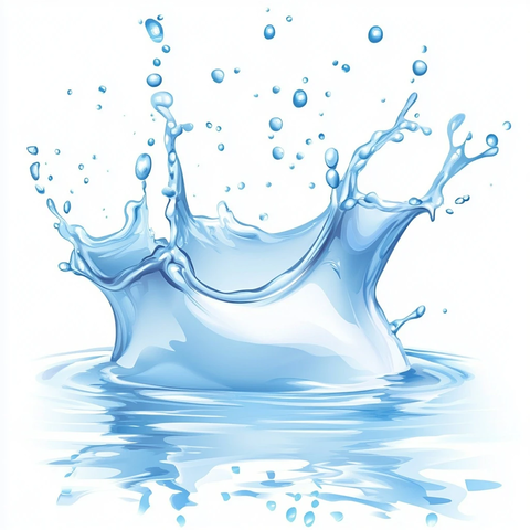 轻柔水滴飞溅图案