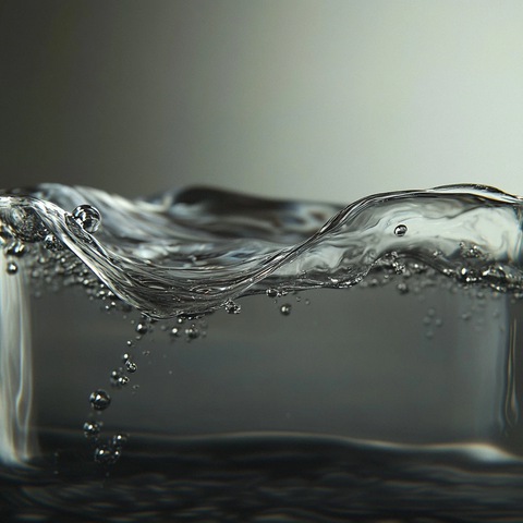 倾斜水面与光影反射