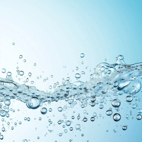 水面上升气泡渐变背景