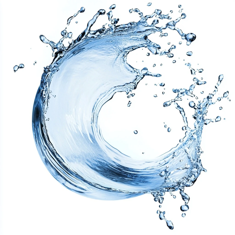 水波圆圈飞溅特写