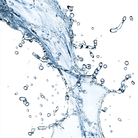 缓慢流淌的乳白色水流