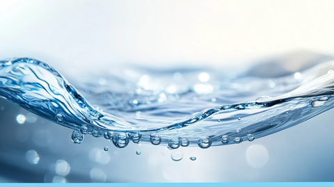 清澈水面阳光倒影