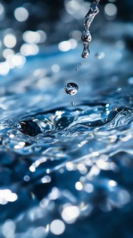 水滴纹理与光线折射