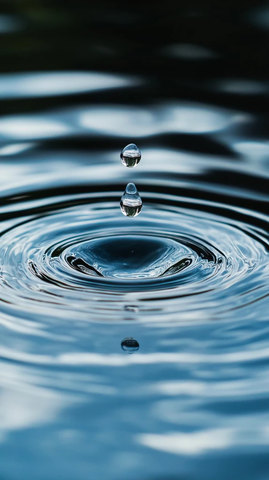 湖面水滴微距摄影
