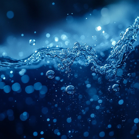 水下气泡扩散动态效果