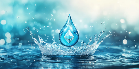 水滴加密币悬浮水池溅射效果