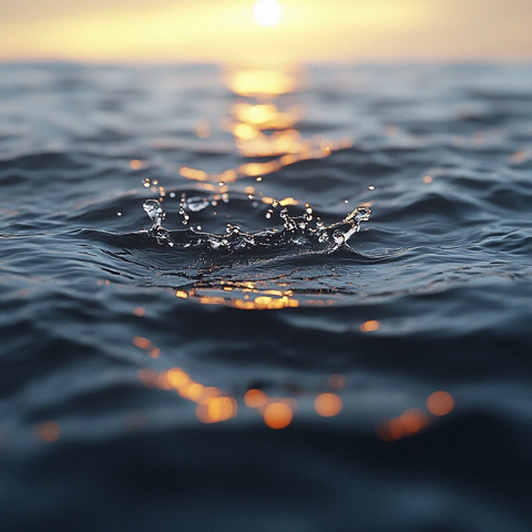 水面倒影白色背景