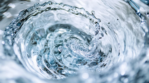 透明水流旋转填充画面